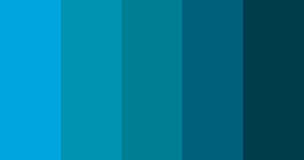 Shades of Azul Color Palette