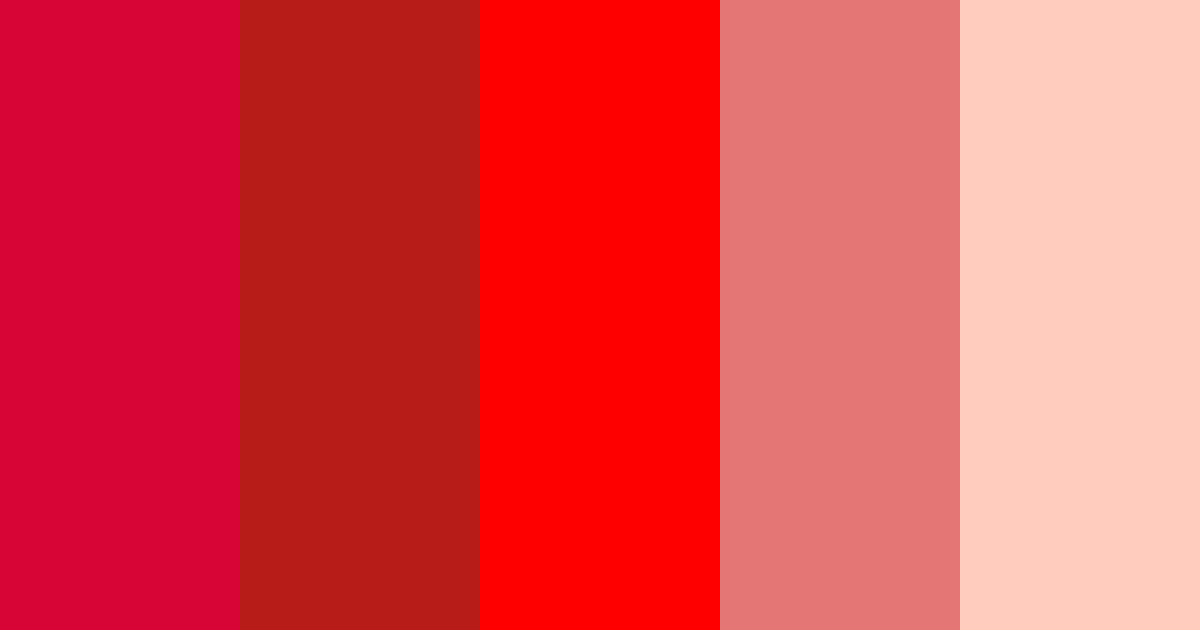 Red Color Palette