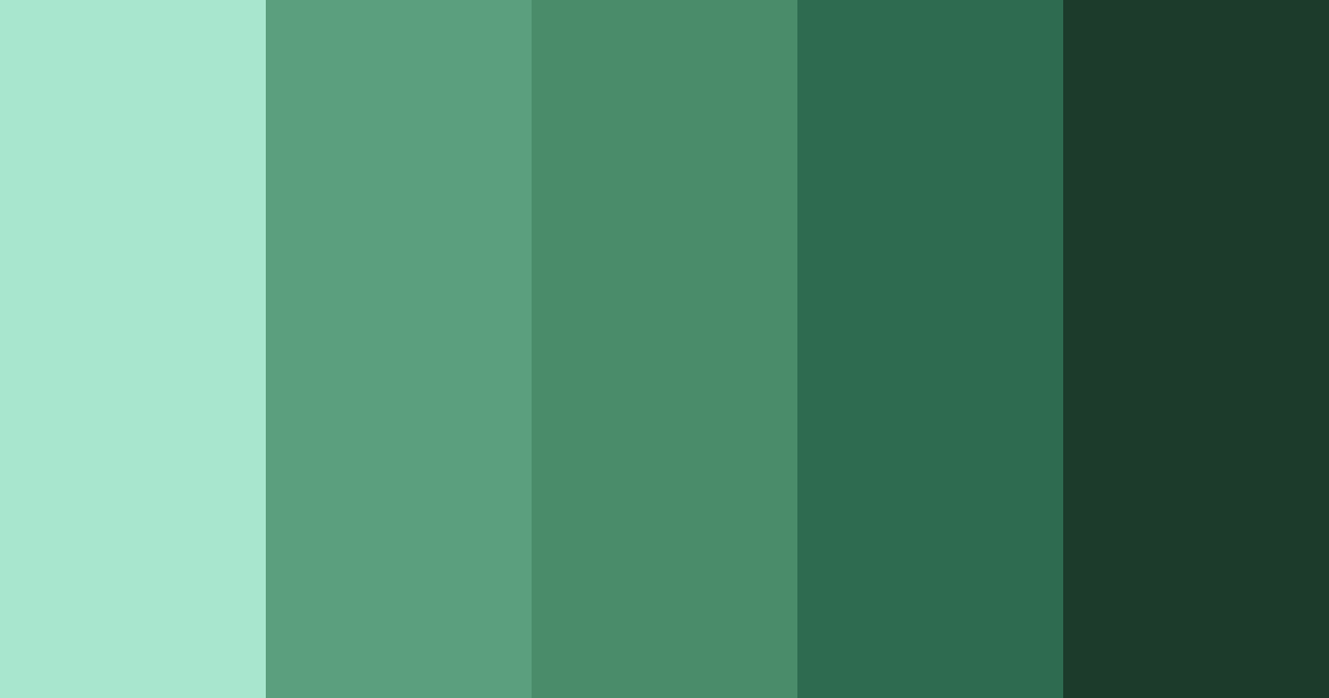 Verdancy Color Paleta de colores Verdant Whisper Gradient