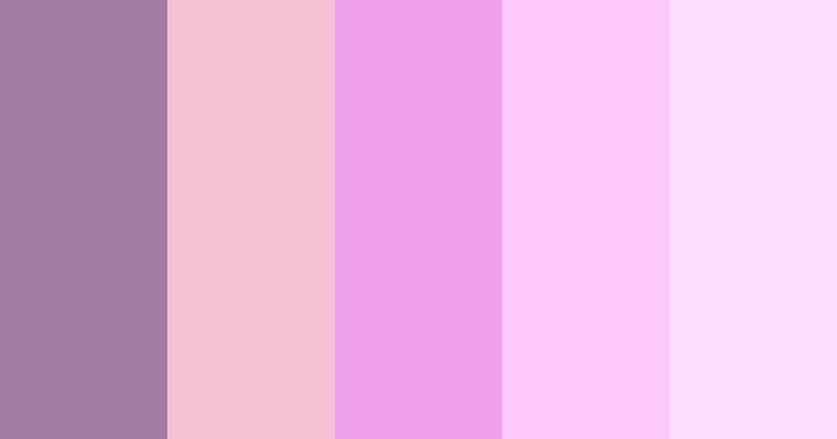 Neon Pastel Purple Pink Color Palette