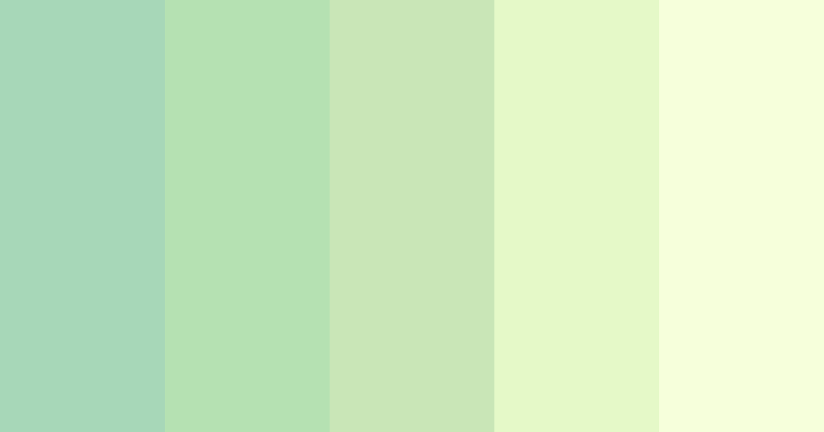 Download soft green color palette PNG image (landscape)