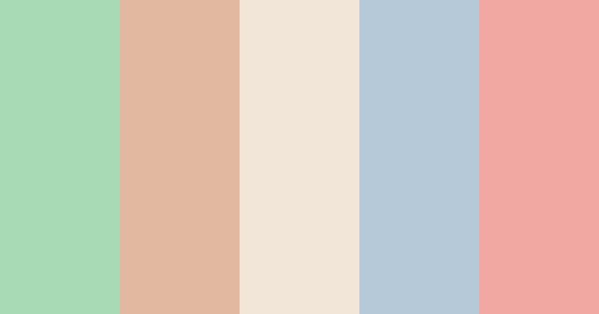 Download nature's art deco color palette PNG image (landscape)