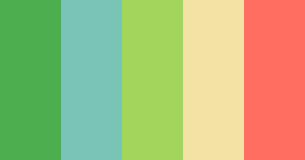 Download hippie vibes color palette PNG image (landscape)