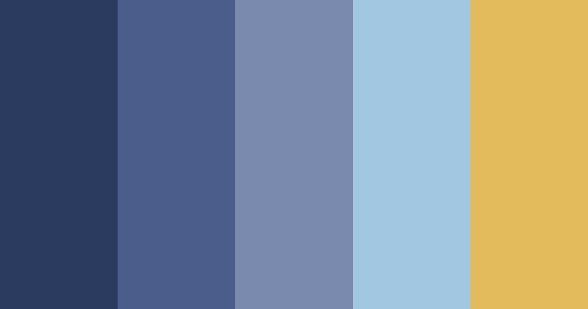 Blue Midwest Emo Color Palette