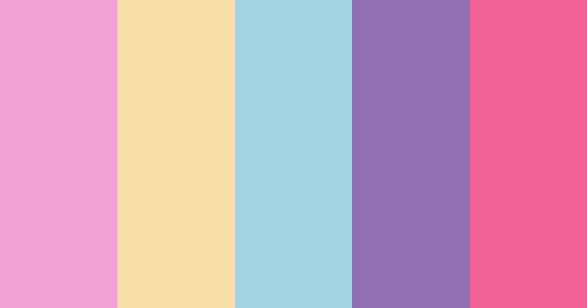 Download unicorn color palette PNG image (landscape)