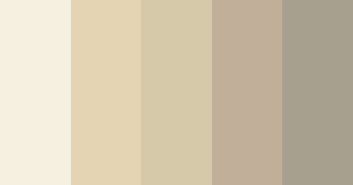Download beige aesthetic color palette PNG image (landscape)