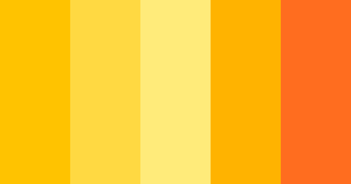 Download sunflower color palette PNG image (landscape)