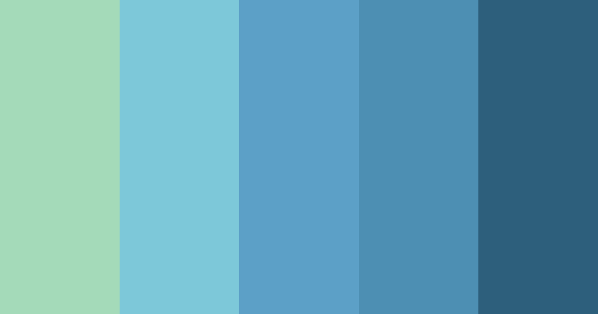 Download minty waters color palette PNG image (landscape)