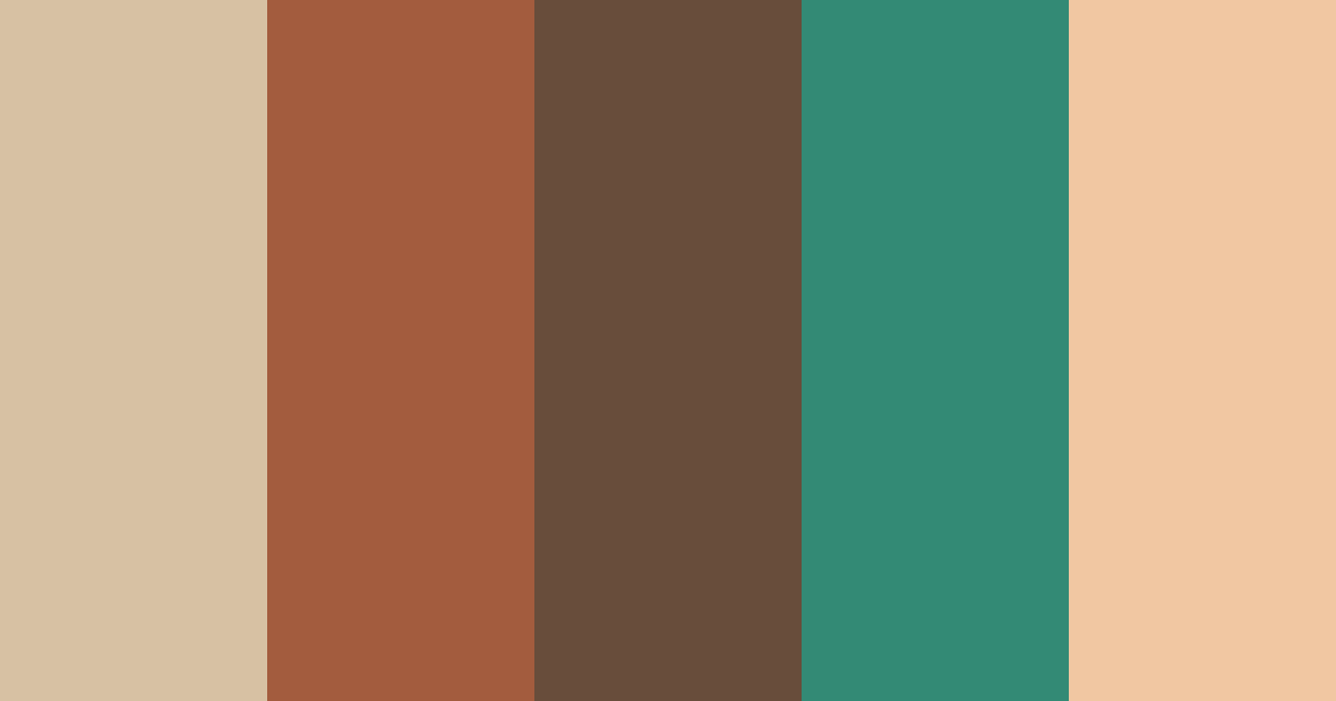 Download 1970 vibes color palette PNG image (landscape)