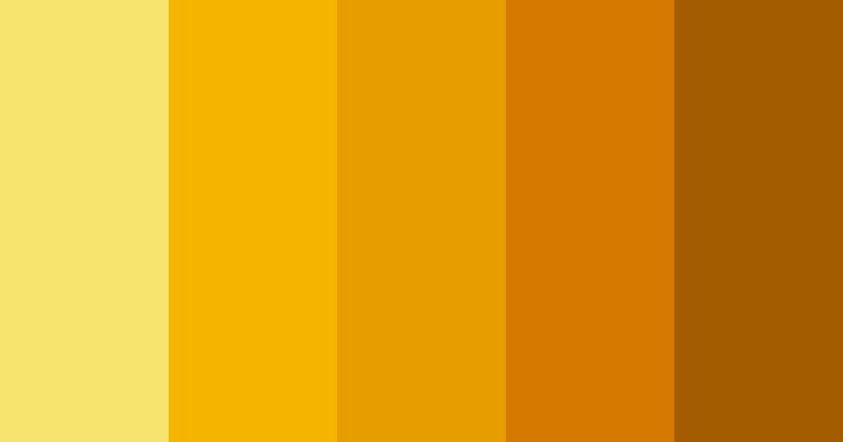Download sunflower color palette PNG image (landscape)