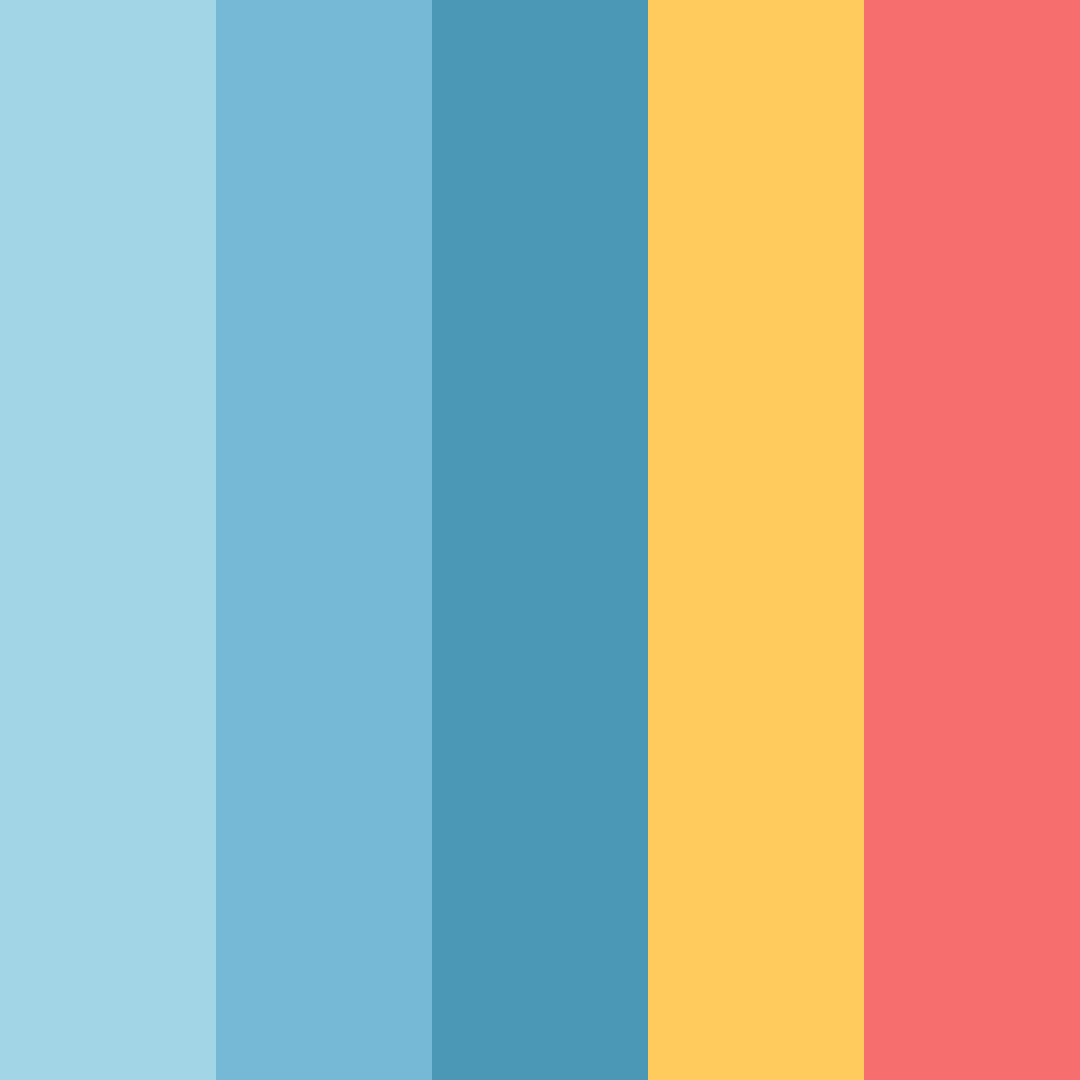 Download winter at the beach color palette PNG image (square)