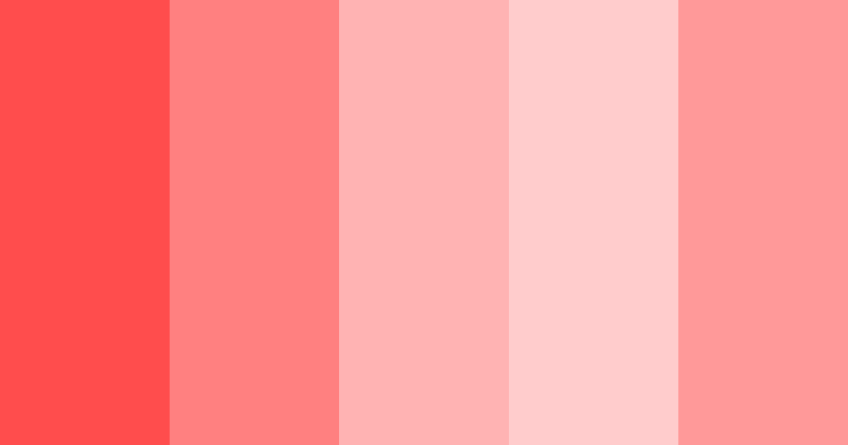 Bright Red Burst Color Palette
