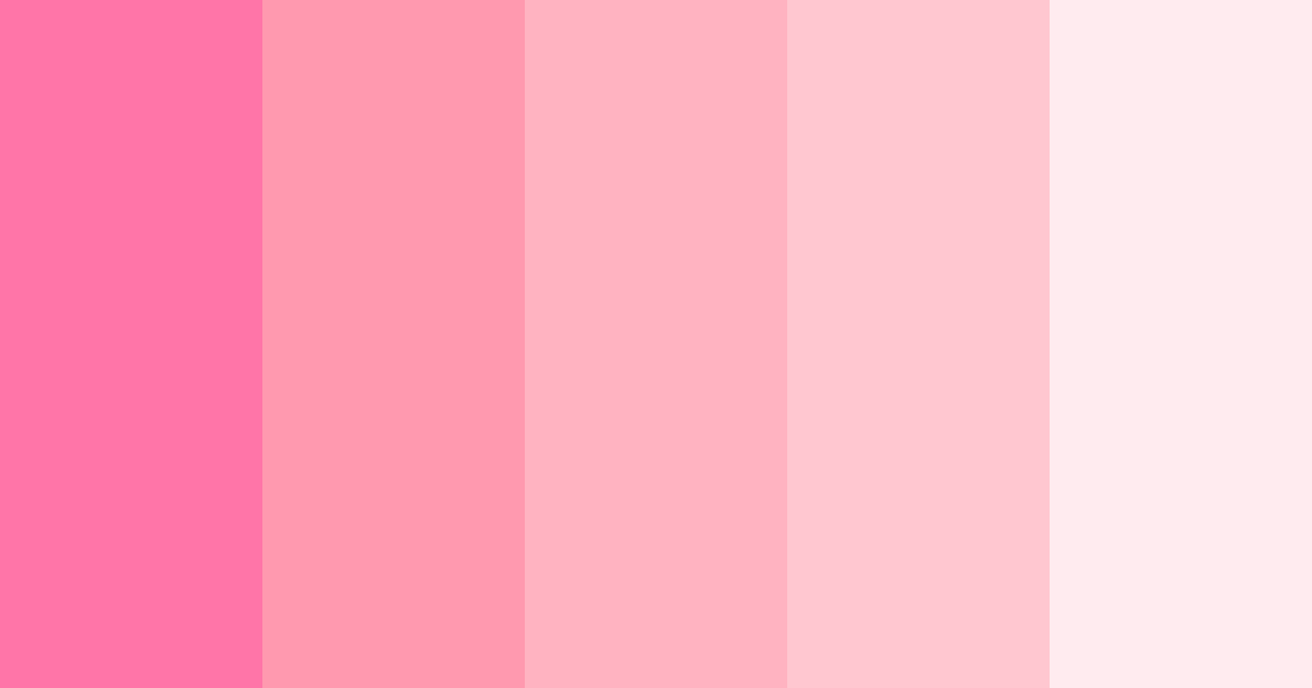 Download pink swan color palette PNG image (landscape)