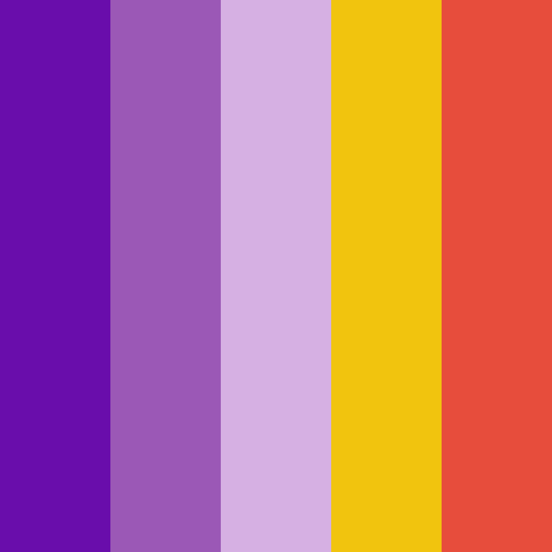 Download purple dream color palette PNG image (square)