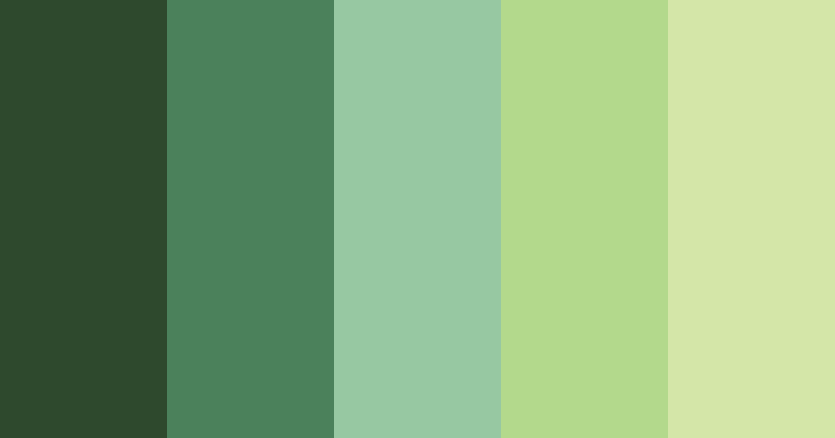 Download forest serenity color palette PNG image (landscape)