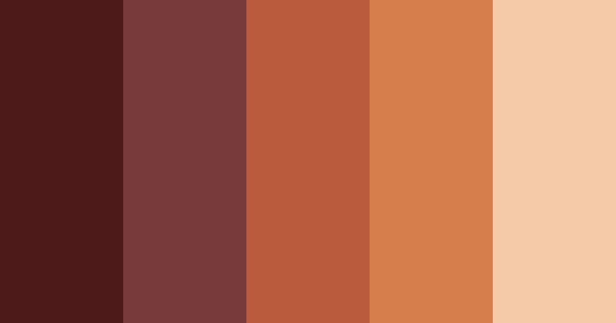 Download burning forest color palette PNG image (landscape)