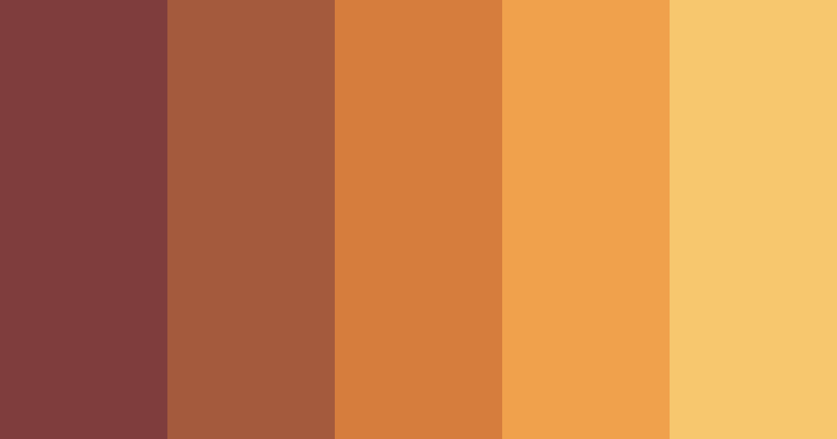 Download burning forest color palette PNG image (landscape)