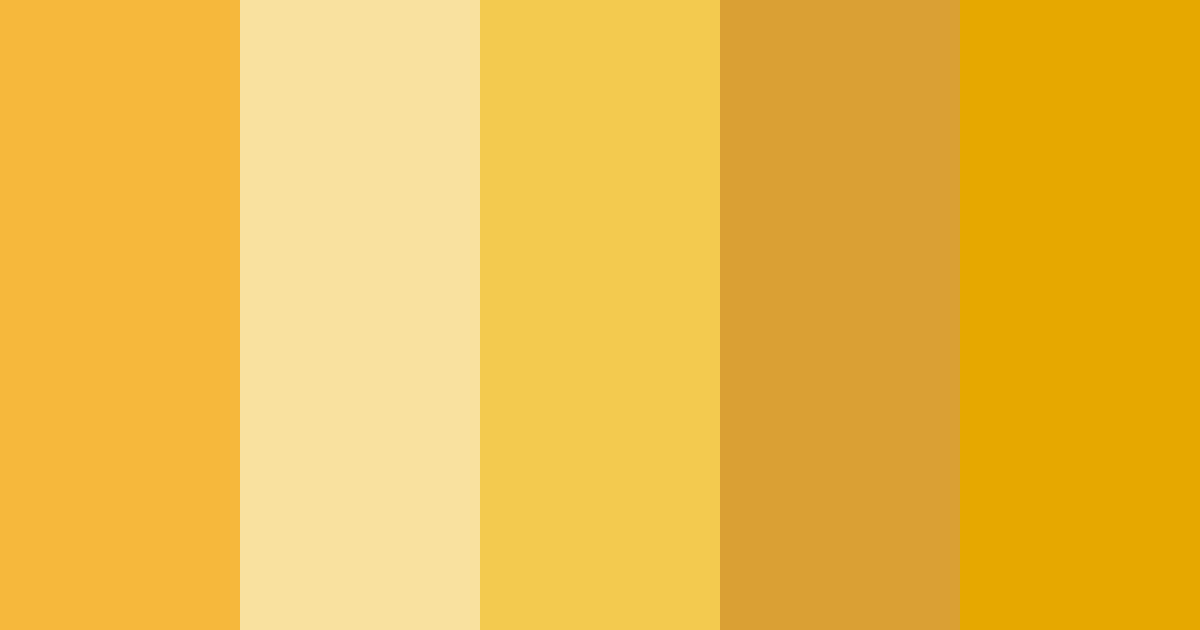 Download sunflower color palette PNG image (landscape)