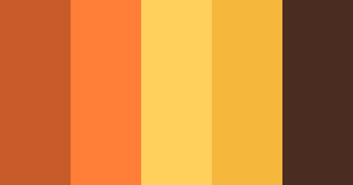 Download campfire color palette PNG image (landscape)