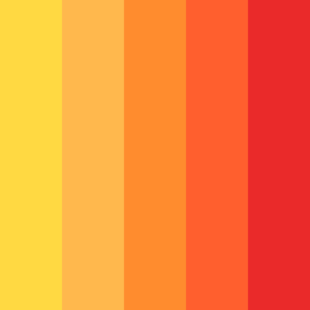 Download sunflower color palette PNG image (square)