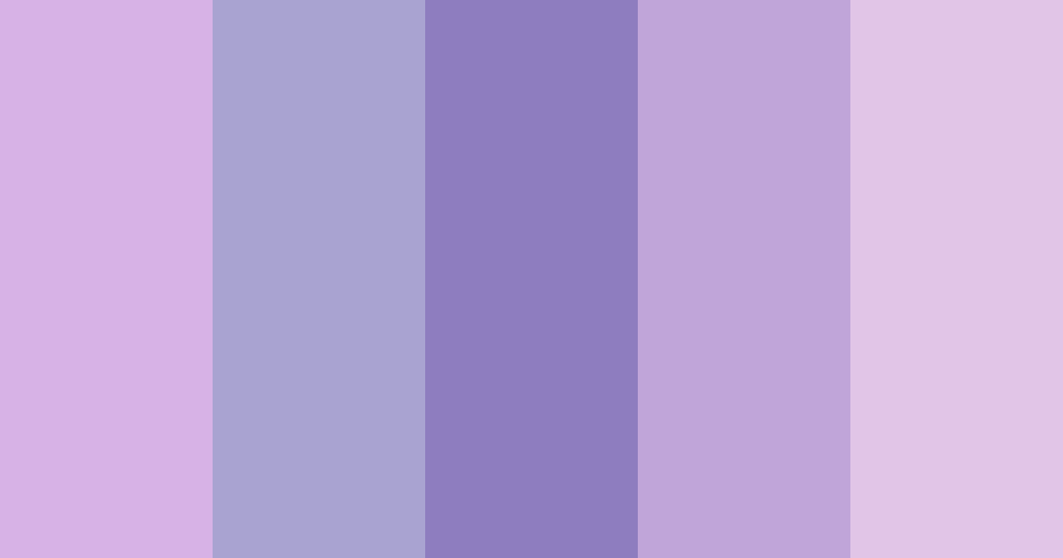 Download light wisteria color palette PNG image (landscape)