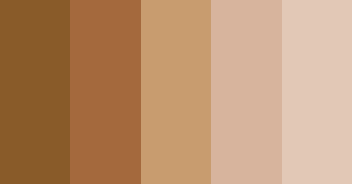 Download woody brown color palette PNG image (landscape)