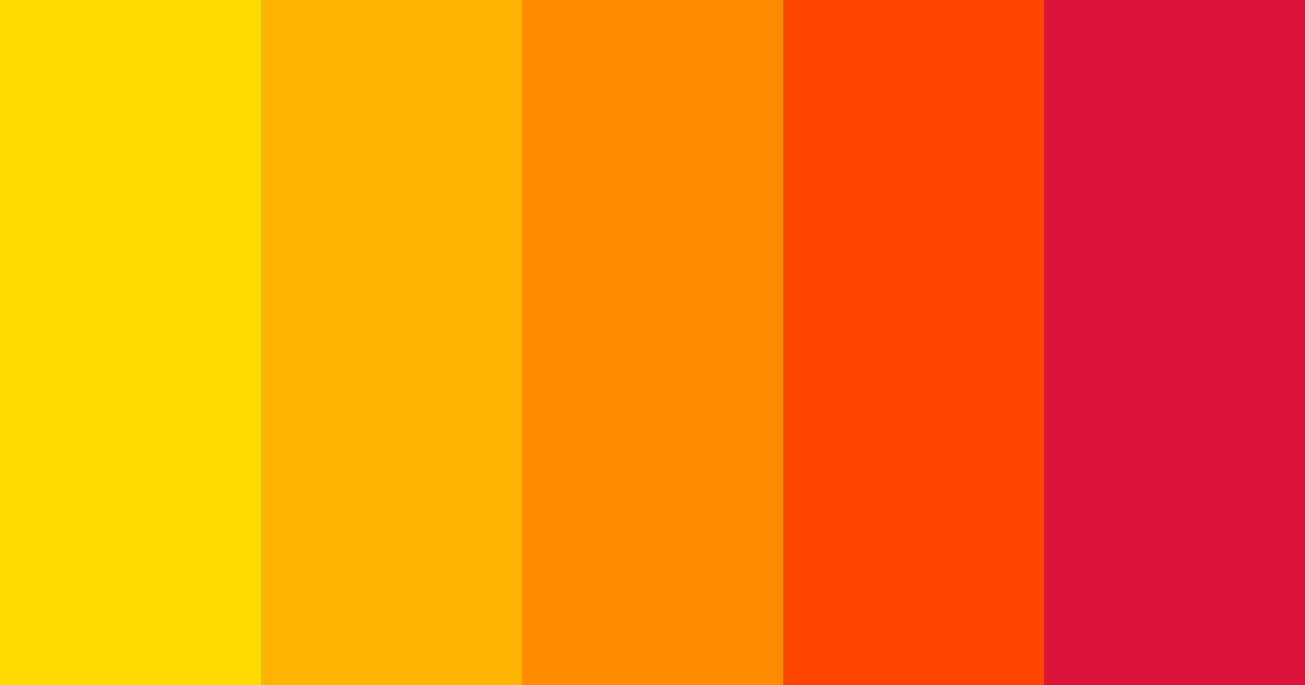 Chrysanthemum Festival Color Palette