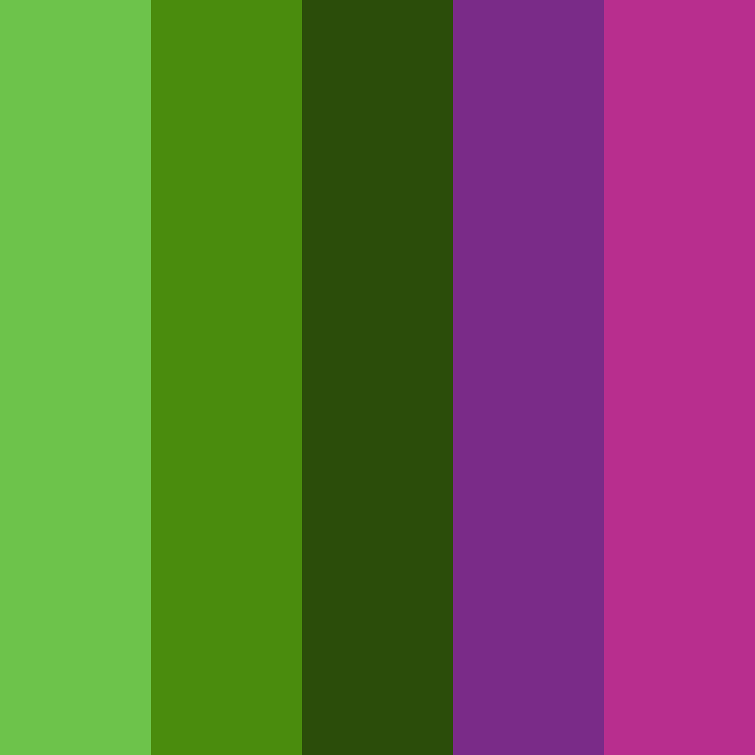 Download alien color palette PNG image (square)