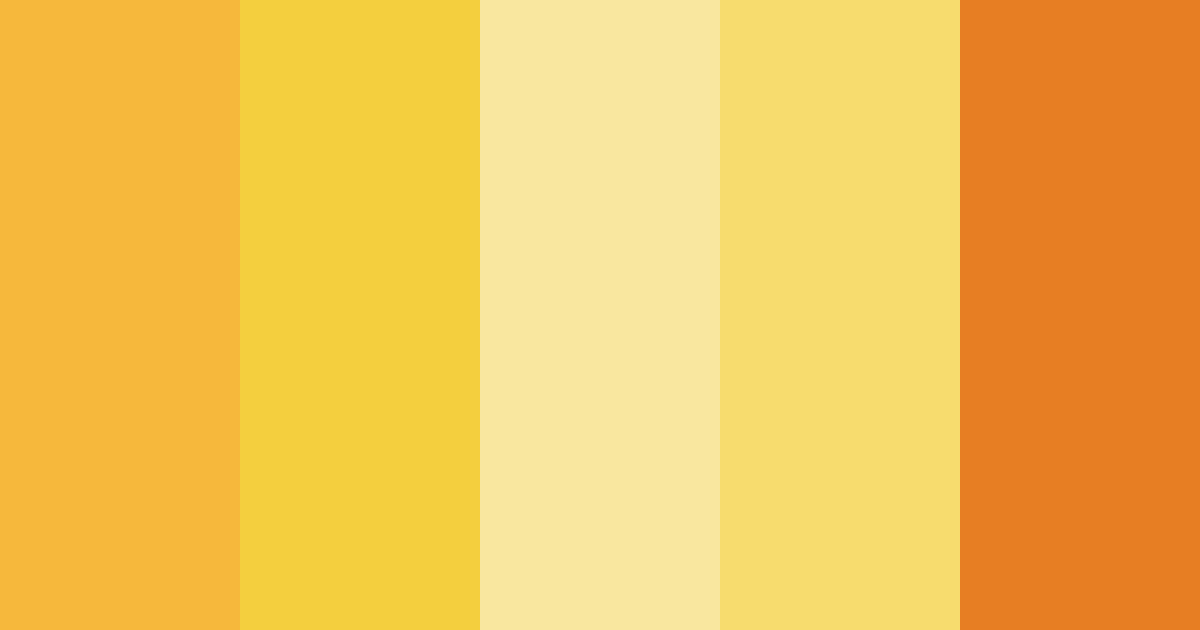 Download sunflower color palette PNG image (landscape)