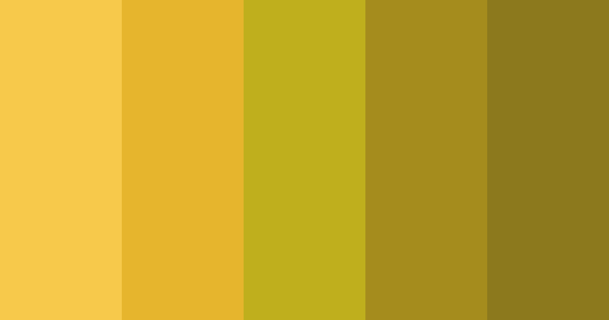 Download sunflower color palette PNG image (landscape)
