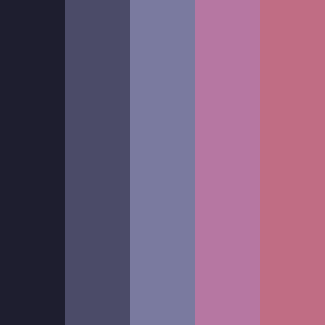 Download nightmare color palette PNG image (square)