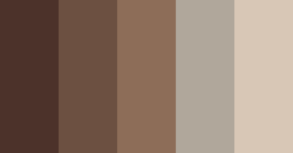 Download earthy tones color palette PNG image (landscape)
