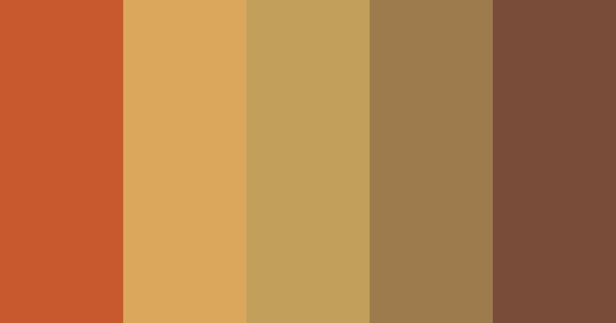 Download autumn leaves color palette PNG image (landscape)