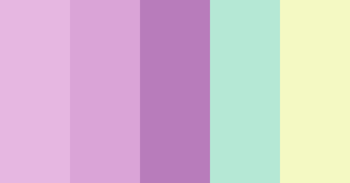 Download fairy color palette PNG image (landscape)