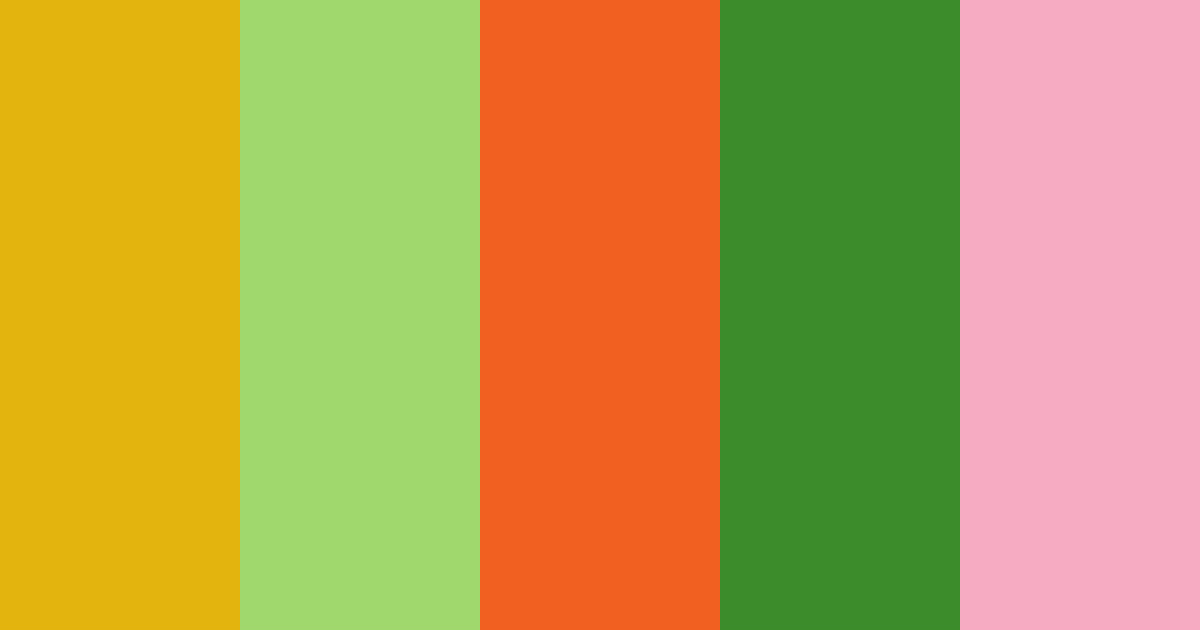 Hungry Little Caterpillar Color Palette