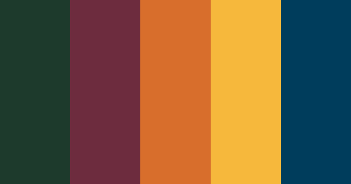 Download autumn forest color palette PNG image (landscape)