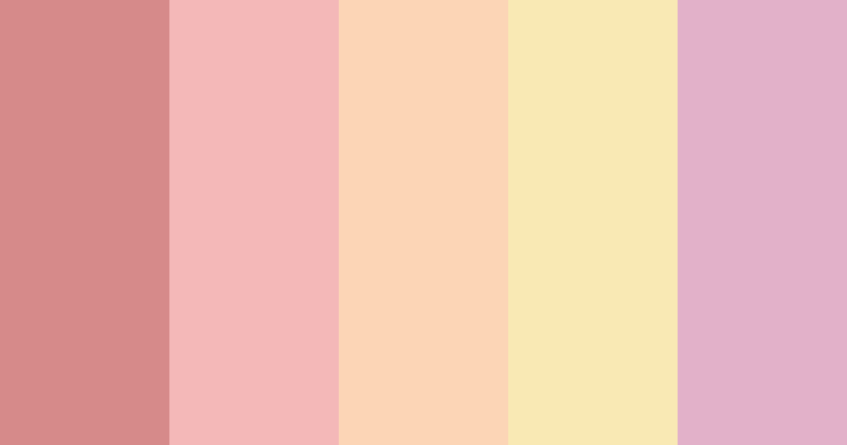 Download soft blush color palette PNG image (landscape)