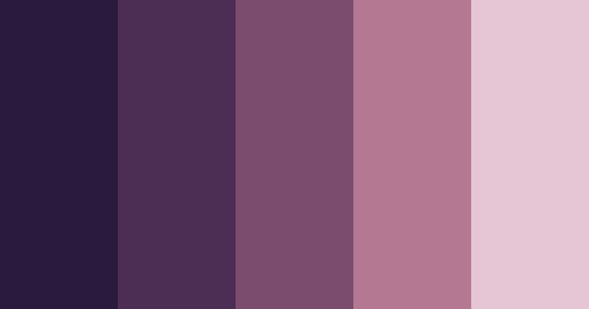 Download dark feminine color palette PNG image (landscape)