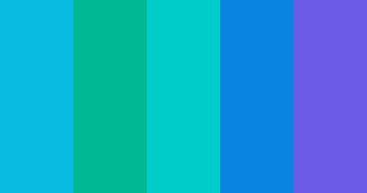 Download vibrant cool color palette PNG image (landscape)
