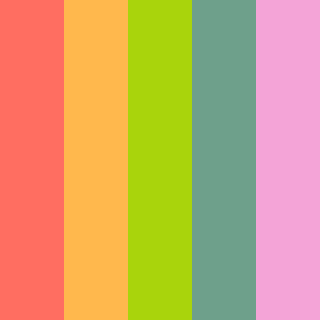 Download flower field color palette PNG image (square)
