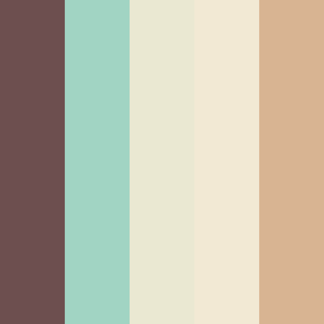 Download chocolate mint with cream color palette PNG image (square)