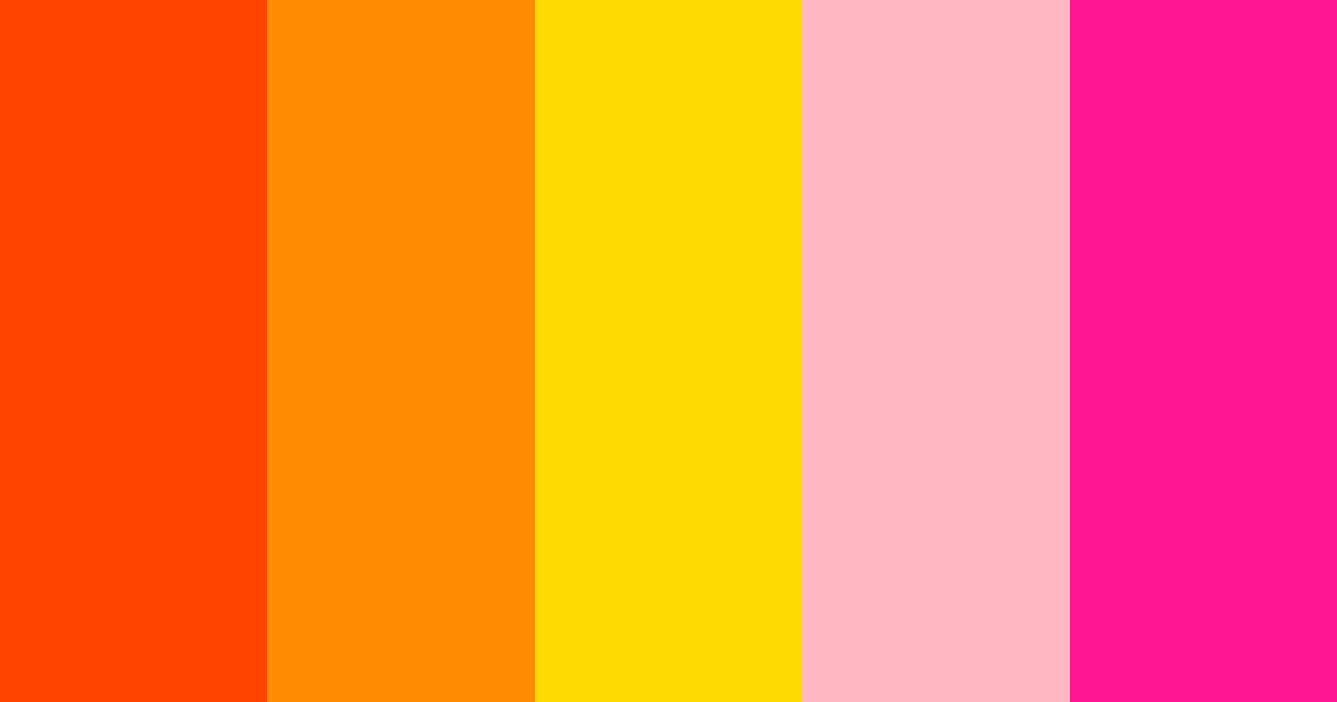 Download flame cat color palette PNG image (landscape)
