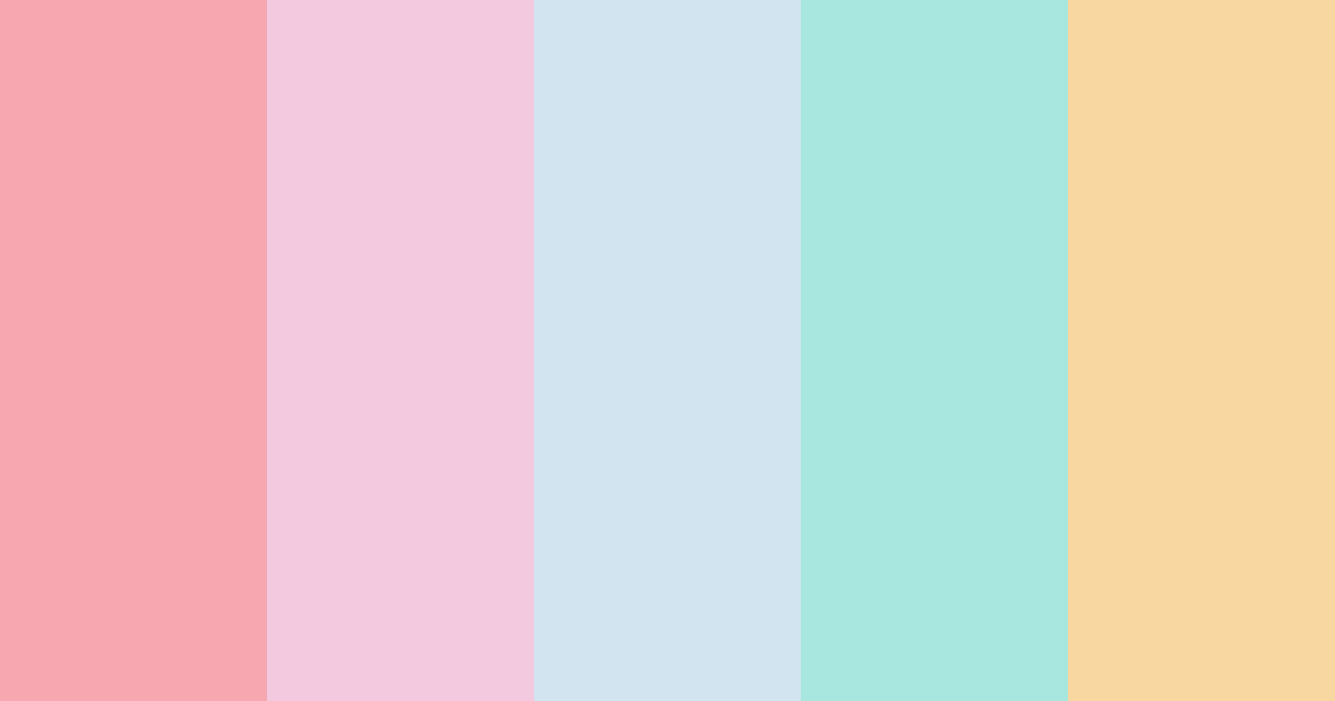 Download unicorn color palette PNG image (landscape)