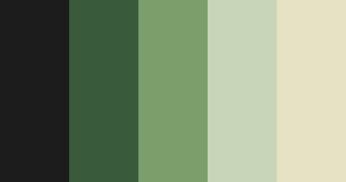 Download forest retreat color palette PNG image (landscape)