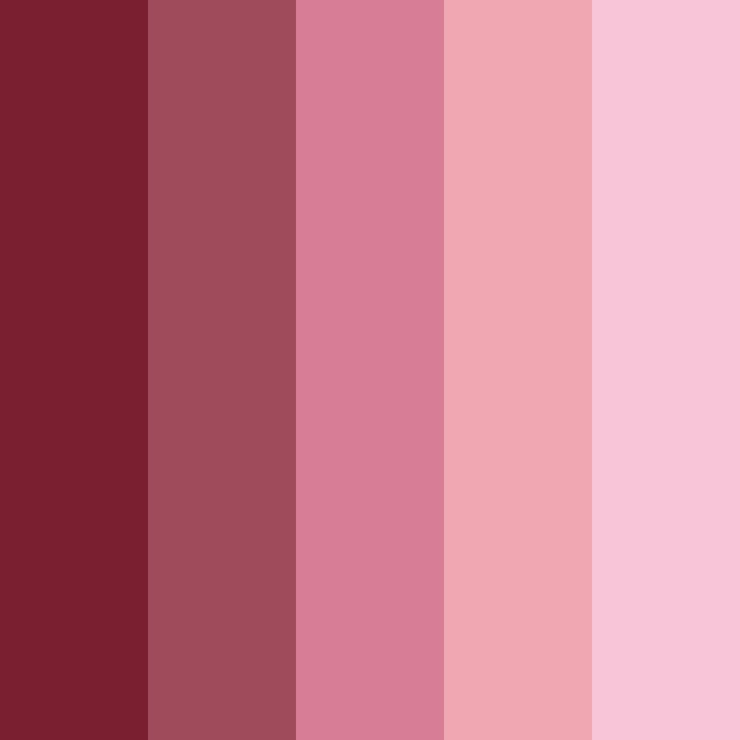 Download cherry blossom color palette PNG image (square)