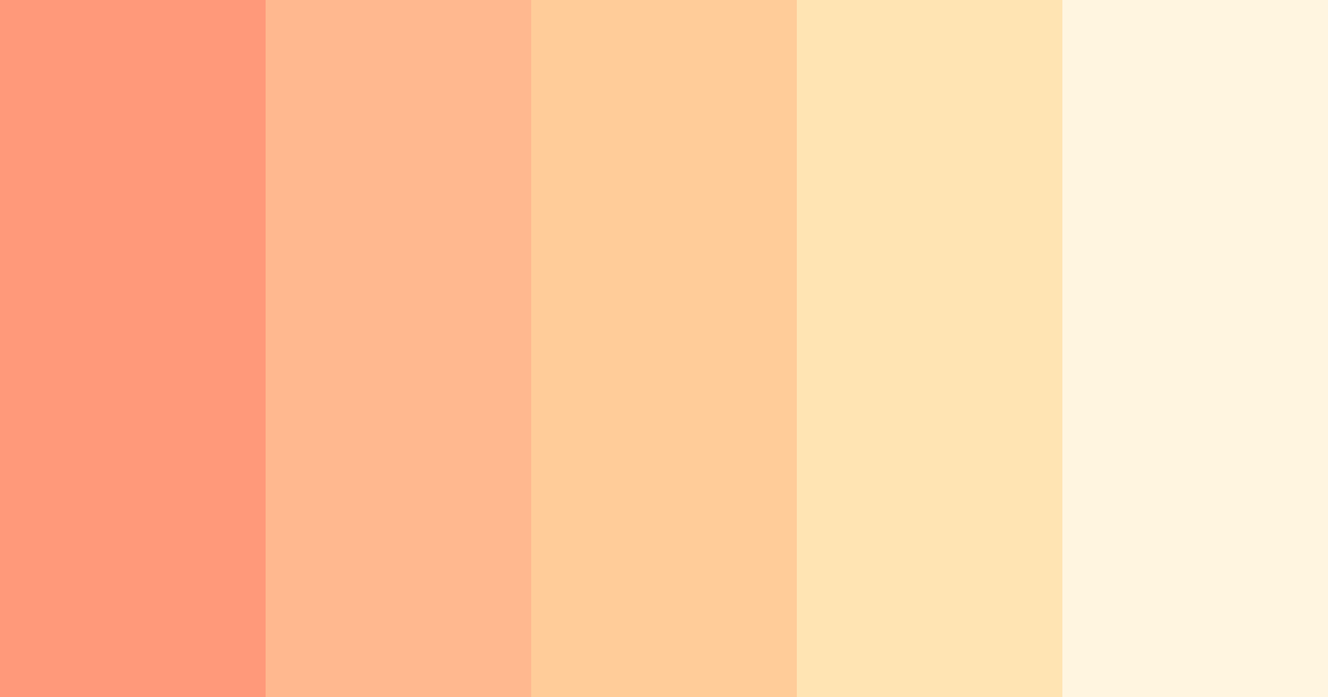Download peachy color palette PNG image (landscape)