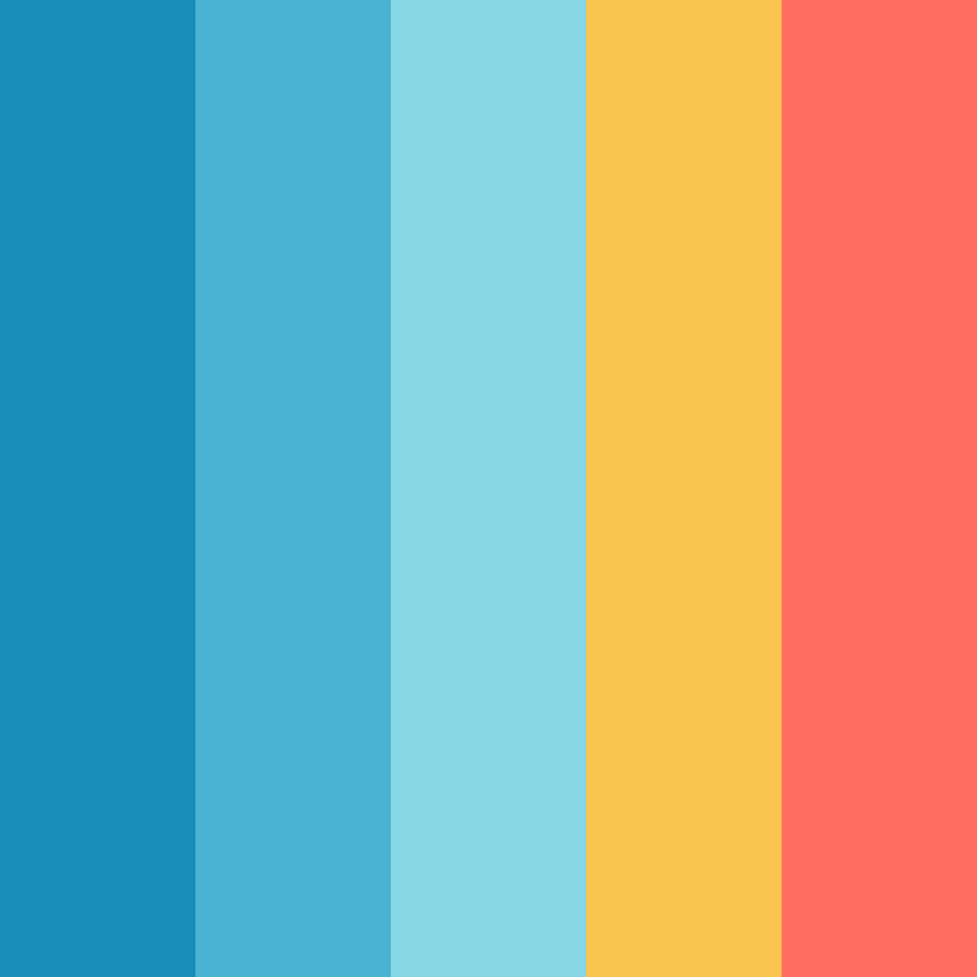 Download luxury poolside color palette PNG image (square)
