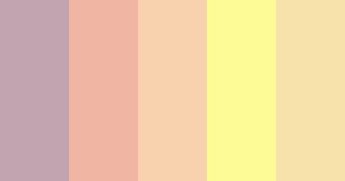 Download soft pastel tones color palette PNG image (landscape)