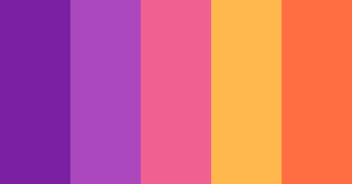 Download cosmic cats color palette PNG image (landscape)