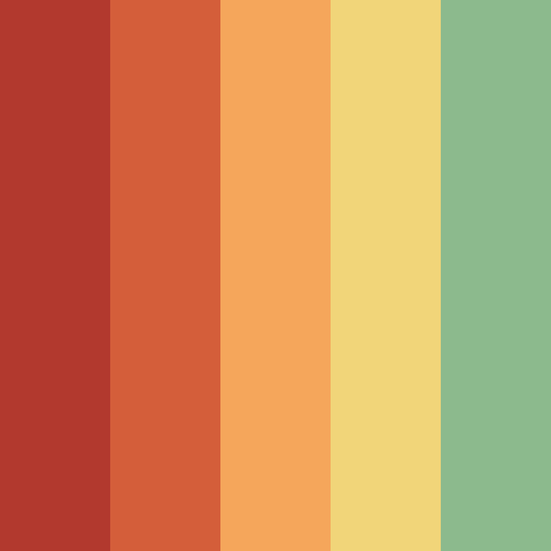 Download hipster color palette PNG image (square)